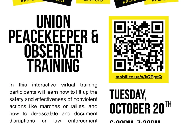 Union Peacekeeper event on 10/20