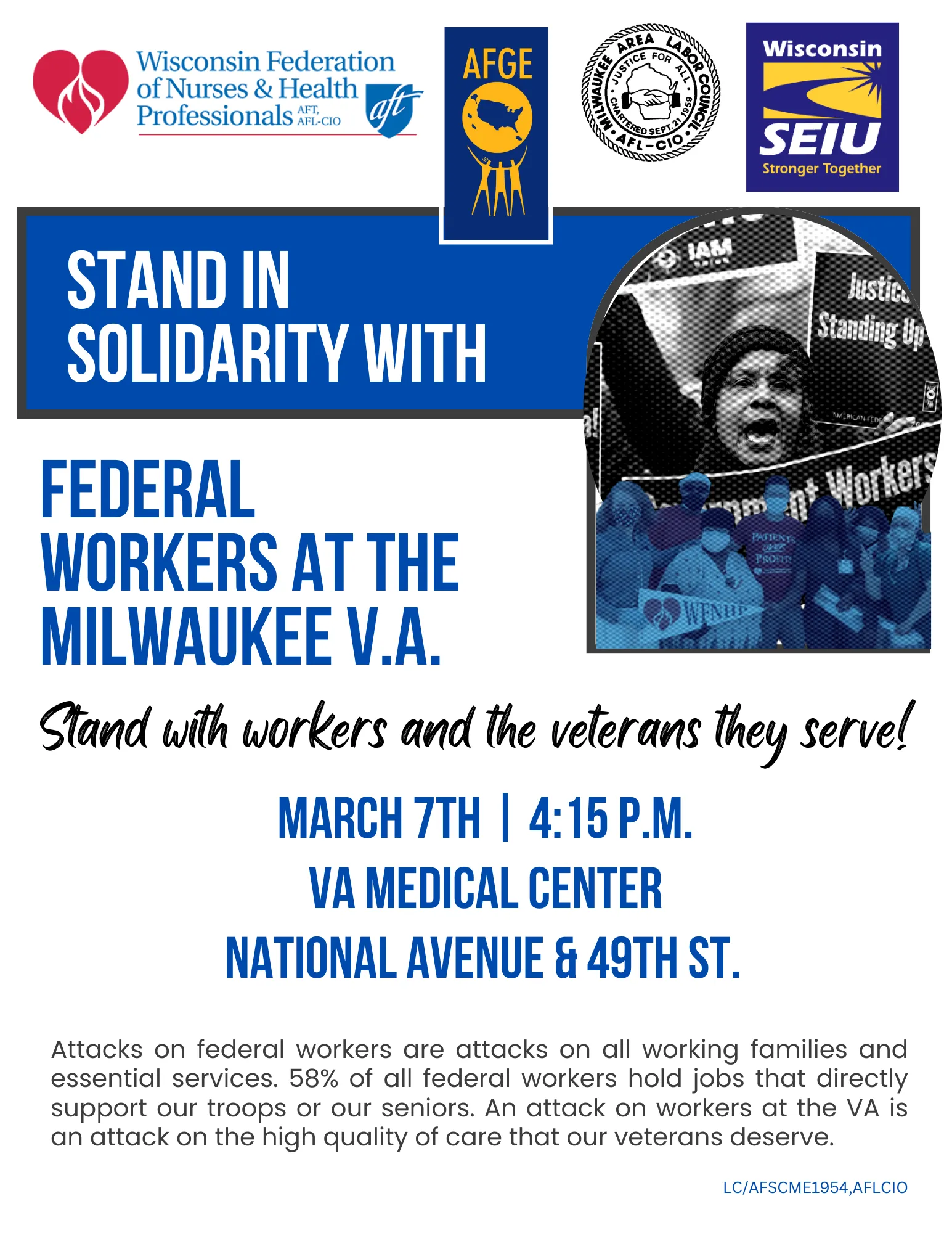 rally at the VA