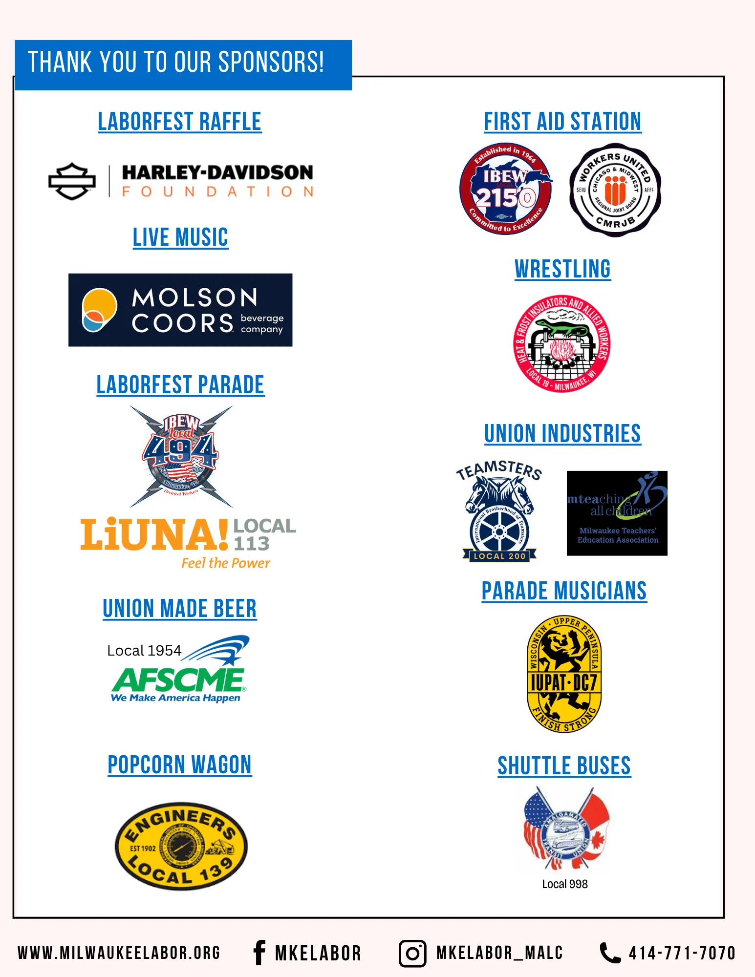 laborfest sponsors