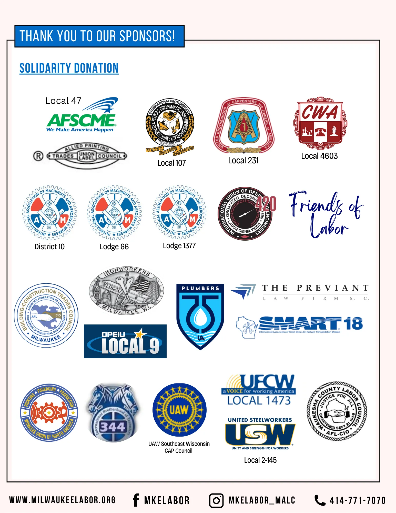 sponsors