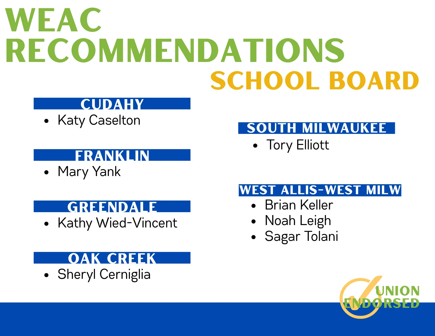 weac school board recs