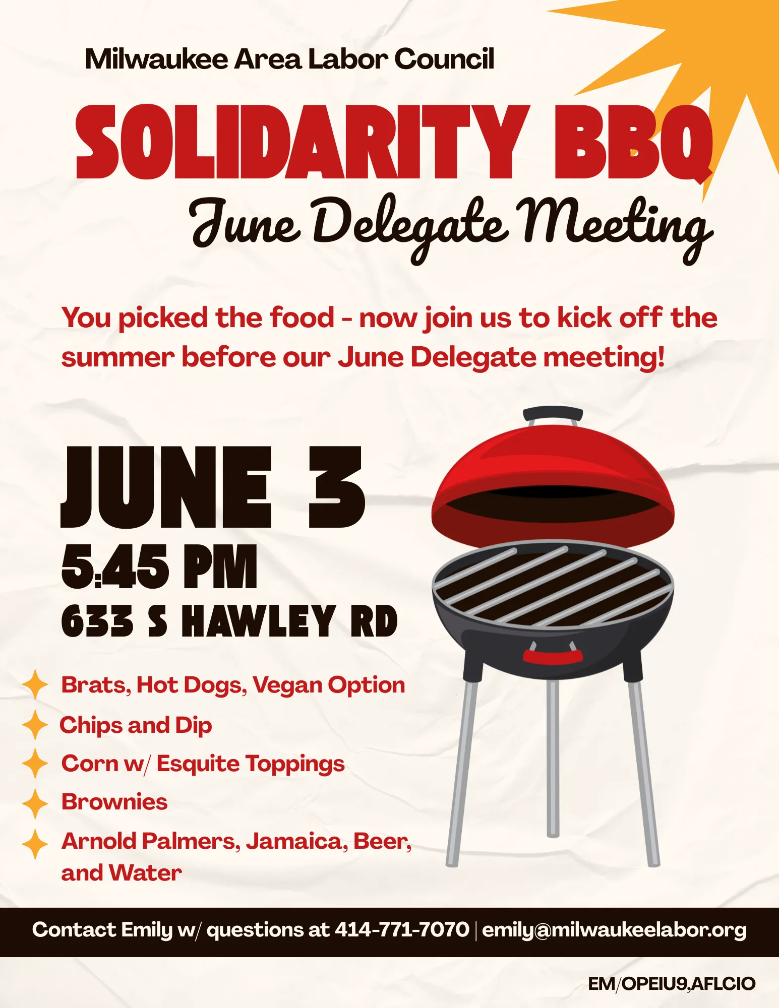 Solidarity BBQ