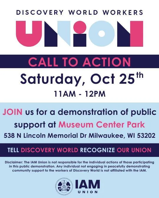 Solidarity Day for Discovery World Workers