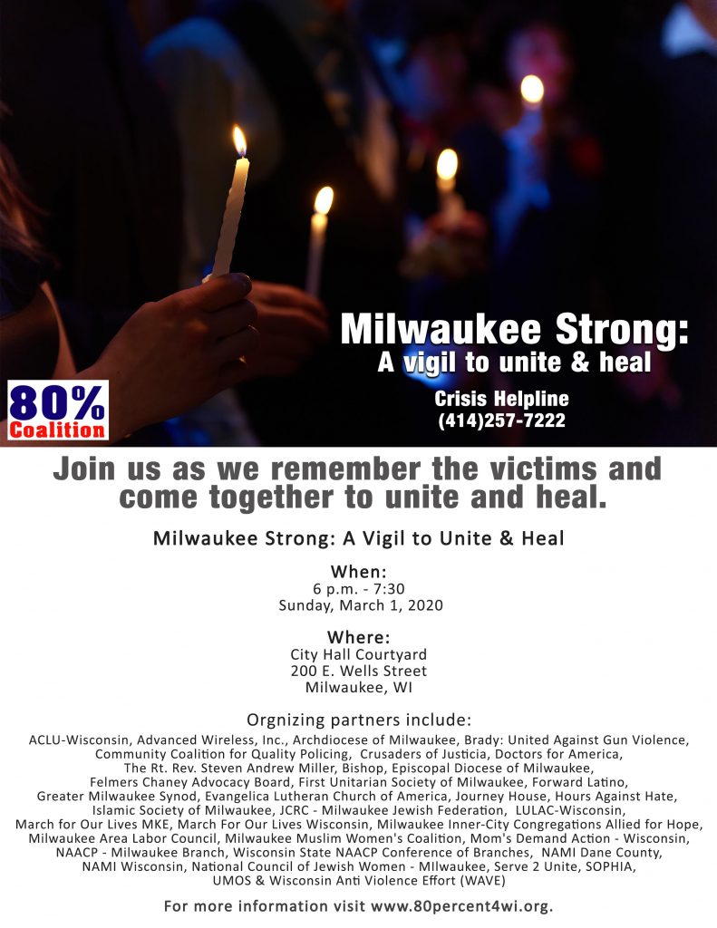 Milwaukee Strong: A Vigil to Unite and Heal