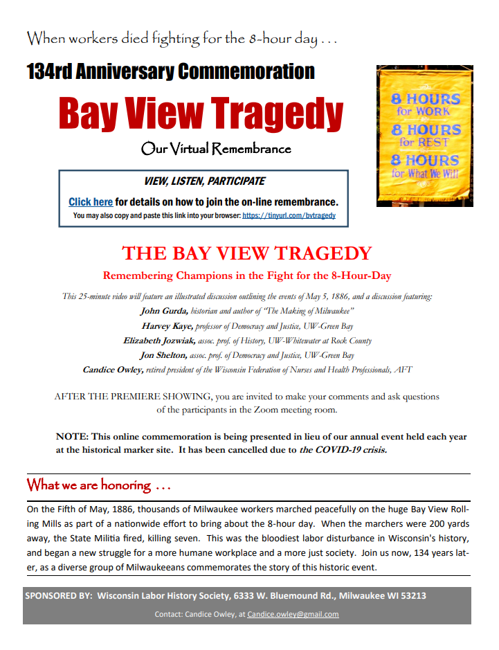 Virtual Bay View Tragedy Remembrance