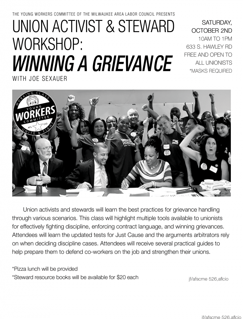 Union Steward & Activist Training: Winning a Grievance