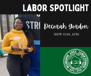 Labor Spotlight- Decorah Gordon