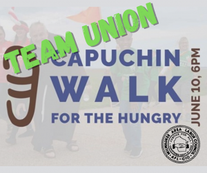 Support Team Union and the Capuchin Walk for the Hungry