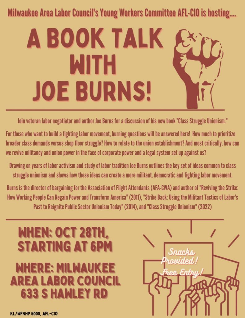 Book Talk with Joe Burns