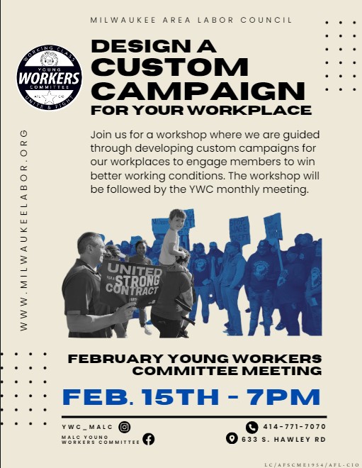 Next Young Workers Committee Meeting: 02/15